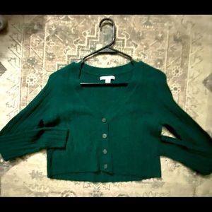 American Eagle XS Green Cardigan